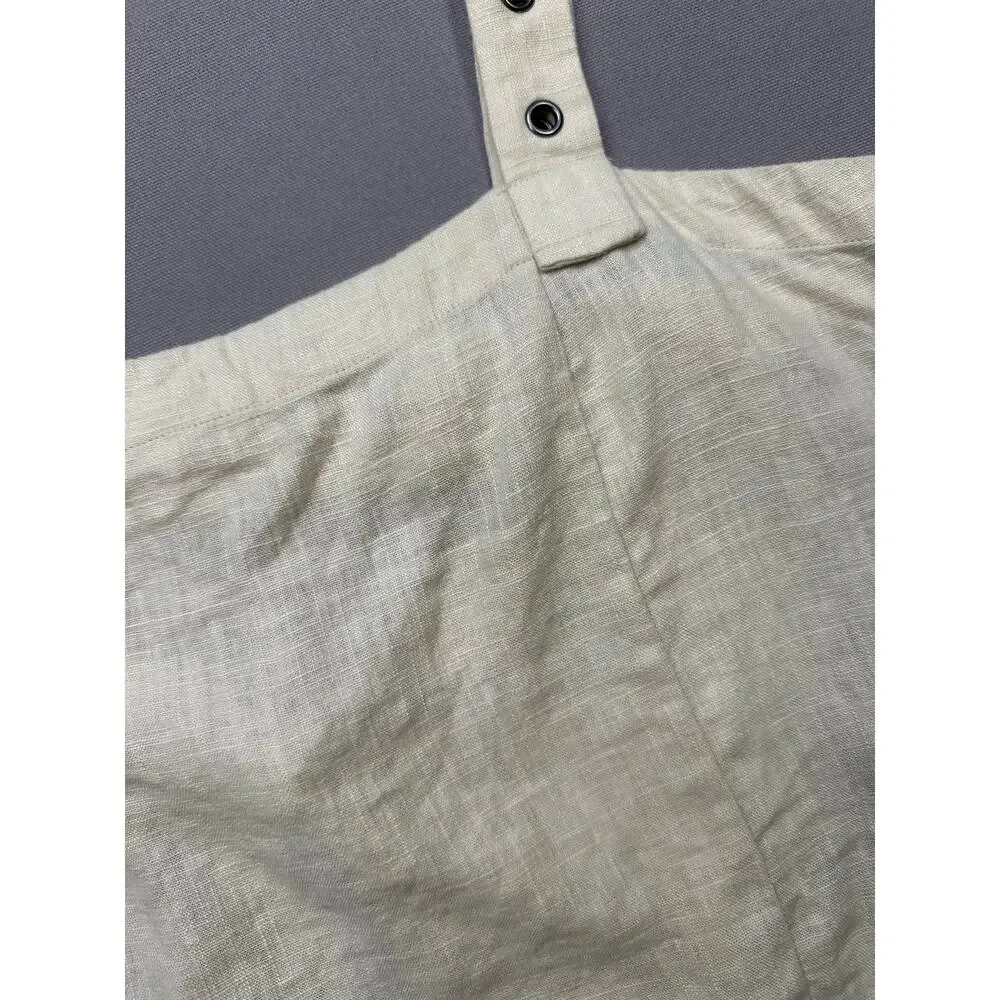 Free People Syd Grommet Tank Linen Cropped Size Medium NWT